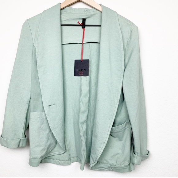 Inizio by Portolle Sage Green Blazer Jacket Italy - Picture 2 of 5